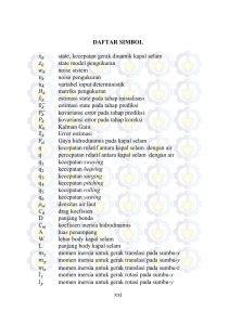 xxi DAFTAR SIMBOL state, kecepatan gerak dinamik