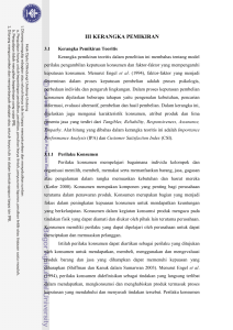 Analisis Proses keputusan Berwisata dan