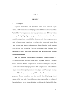 BAB V PENUTUP 5.1. Kesimpulan Pengadaan modal kerja pada