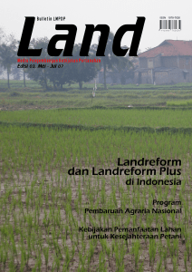 Landreform dan Landreform Plus - Portal Tata Ruang dan Pertanahan