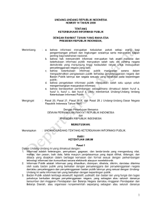 undang-undang republik indonesia nomor 14 tahun 2008
