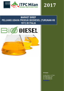 market brief peluang usaha produk biodiesel