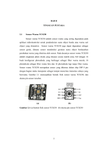5 BAB II TINJAUAN PUSTAKA 2.1 Sensor Warna TCS230 Sensor