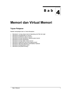 B a b  4 Memori dan Virtual Memori