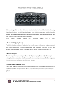 Struktur dan Fungsi Tombol Keyboard