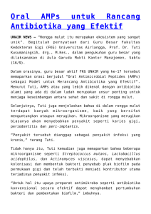 Oral AMPs untuk Rancang Antibiotika yang Efektif