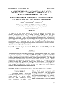 analisis keterkaitan bauran pemasaran dengan