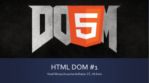HTML DOM #1