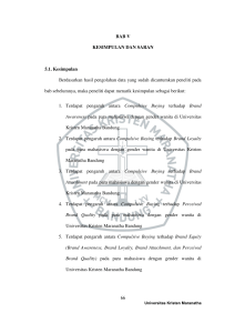 66 BAB V KESIMPULAN DAN SARAN 5.1. Kesimpulan Berdasarkan