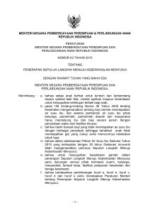 Penerapan 10 Langkah Mnju Kbrhsln Menyusui