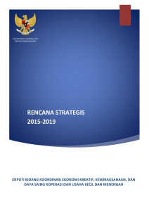 rencana strategis 2015-2019 - Kementerian Koordinator Bidang