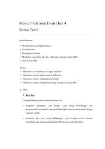 Relasi Table