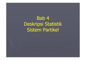 5. Deskripsi Statistik Sistem Partikel