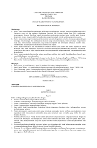 undang-undang republik indonesia nomor 23 tahun 1999