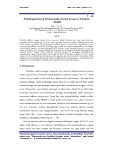 18 Perhitungan Energi Pengisian pada Sistem Transistor Elektron