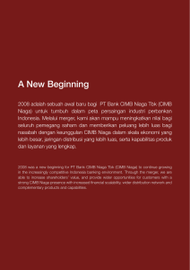 A New Beginning - Bank CIMB Niaga