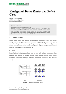 konfigurasi dasar cisco