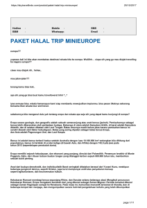 paket halal trip minieurope