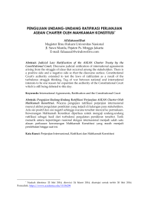 pengujian undang-undang ratifikasi perjanjian asean charter