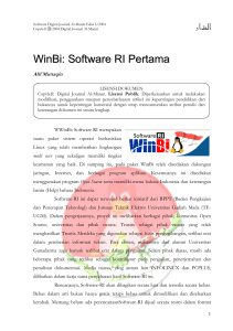 WinBi: Software RI Pertama