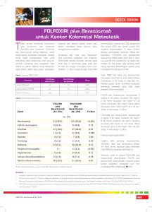 FOLFOXIRI plus Bevacizumab untuk Kanker Kolorektal