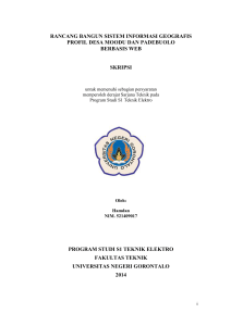 rancang bangun sistem informasi geografis profil desa moodu dan