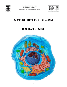 materi biologi xi - mia bab-1. sel