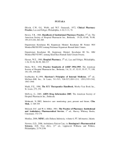 PUSTAKA Blissitt, CW, OL Webb, and WF Stanaszek, 1972, Clinical