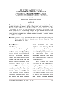 analisis rasio keuangan untuk memprediksi - stiem