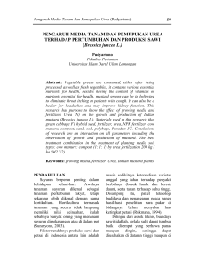 Brassica juncea L. - Jurnal Universitas Islam Darul `Ulum