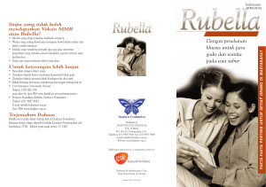RUBELLA Indonesian - the NSW Multicultural Health