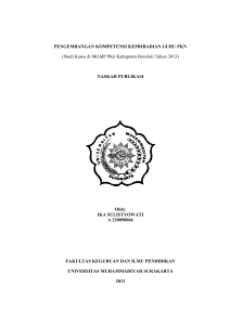 NASKAH PUBLIKASI Oleh - Universitas Muhammadiyah Surakarta