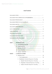 daftar isi - STAIN Kudus Repository