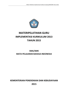 materipelatihan guru - MGMP BAHASA INDONESIA SMK