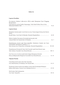 Laporan Penelitian Percutaneous Epidural Adhesiolysis