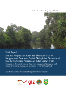 Final Report Analisis Pengelolaan Hutan dan Ekosistem