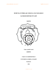 hubungan perilaku seksual dan kejadian kanker serviks invasif