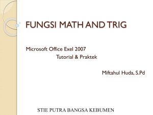 fungsi math and trig