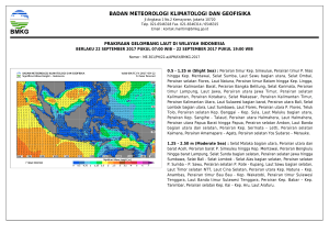 Prakiraan Cuaca Wilayah Pelayanan