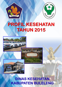 Narasi profil 2015 - Dinas Kesehatan Provinsi Bali