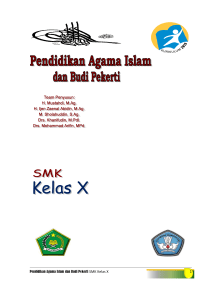 Pendidikan Agama Islam dan Budi Pekerti SMK Kelas X