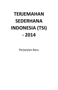 terjemahan sederhana indonesia (tsi) - 2014