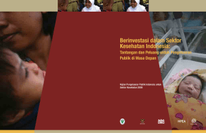 Kajian Pengeluaran Publik Indonesia untuk Sektor Kesehatan 2008