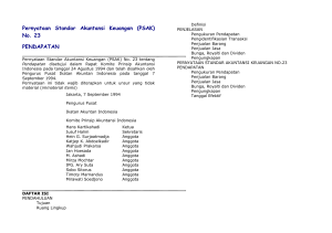 Pernyataan Standar Akuntansi Keuangan (PSAK) No