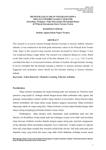 1 MENINGKATKAN SIKAP TOLERANSI SISWA MELALUI
