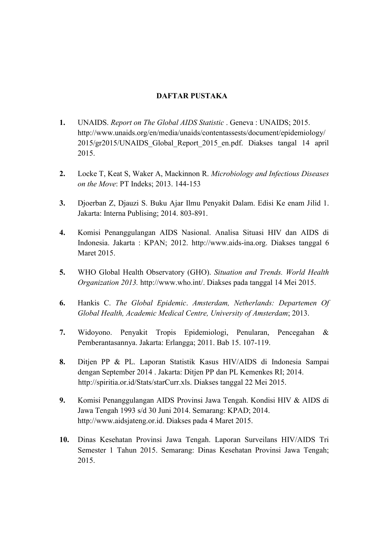 Daftar Pustaka 1 Unaids Report On The Global Aids Statistic