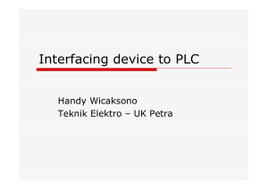 Interfacing Device to PLC