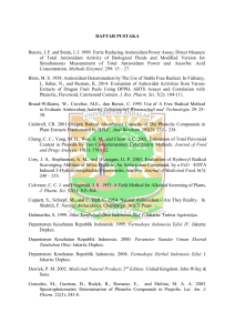 DAFTAR PUSTAKA Benzie, IF and Strain, JJ 1999. Ferric Reducing