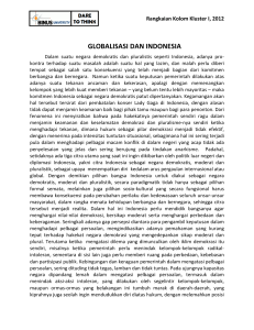 GLOBALISASI DAN INDONESIA