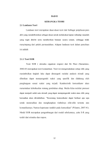 BAB II KERANGKA TEORI 2.1 Landasan Teori Landasan teori